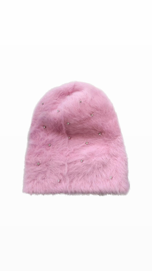 PINK POP-STAR MOHAIRS BEANIES